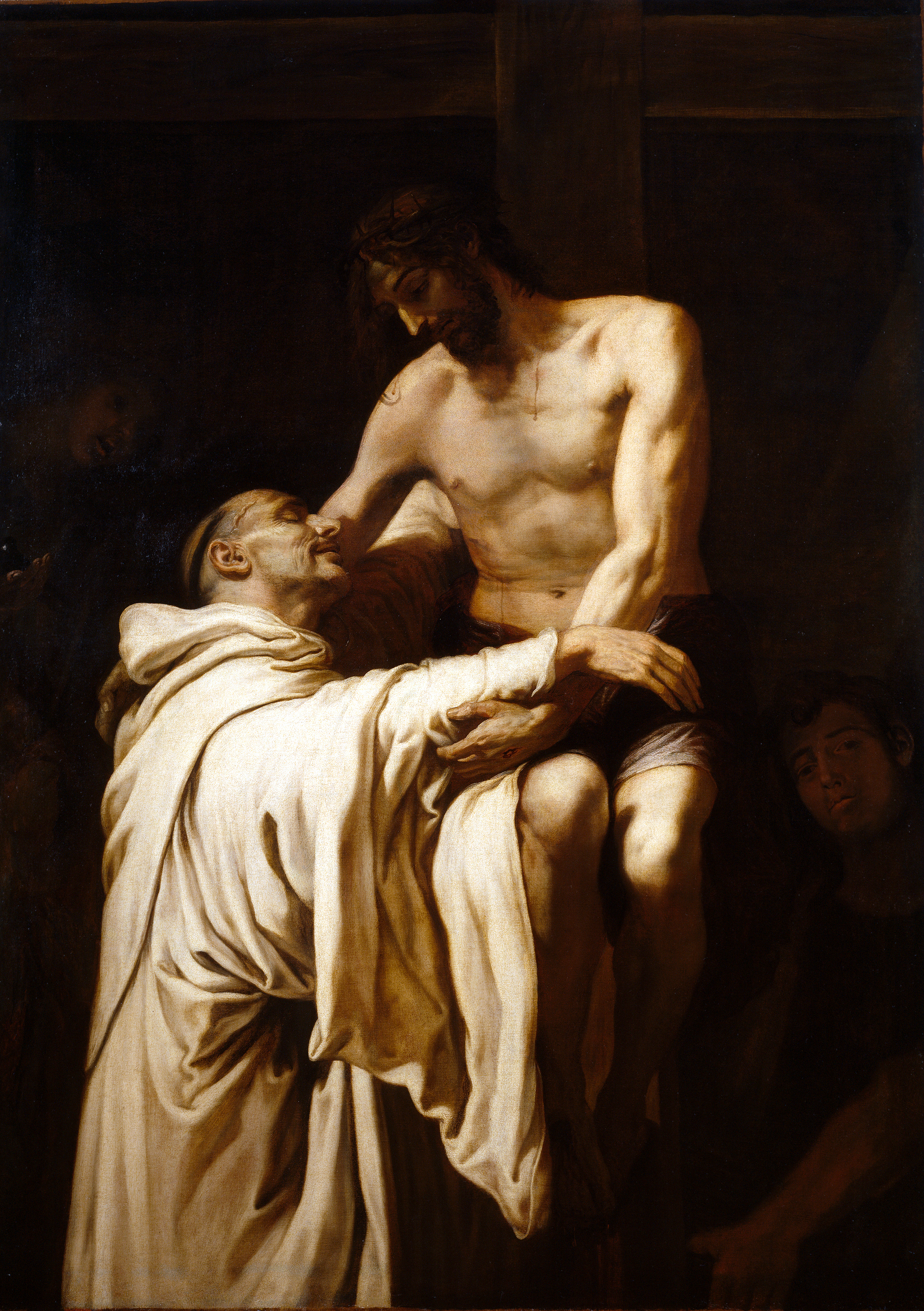 christ embracing st bernard
